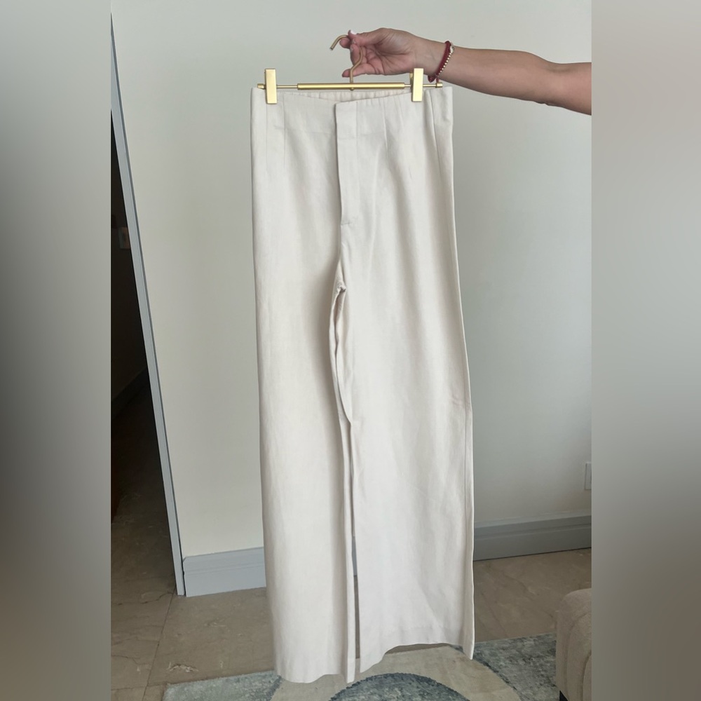 Zara Linen Blend Pants🤍🤎